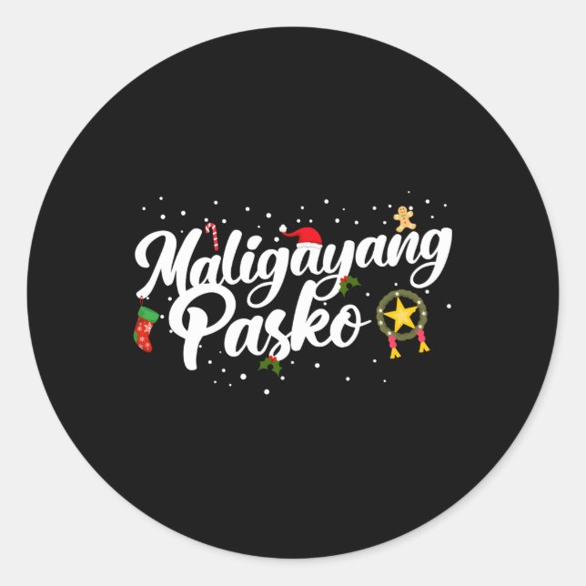 Adesivo Maligayang Pasko Filio (Frente)