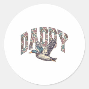 Adesivo Mallard Duck Hunting Pai Retro Camouflage Pai Fa
