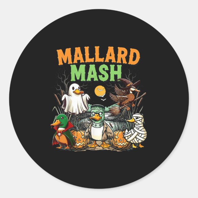 Adesivo Mallard Mash Engraçado Y Pato Espinho Fantasma Caç (Frente)