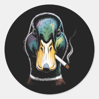 Adesivo Mallard Smoking Cigarette Meme Funny Mallard Duck