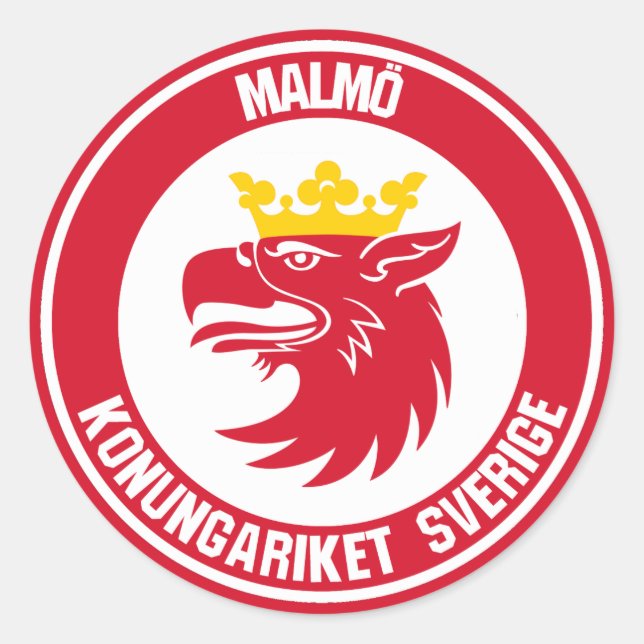 Adesivo Malmö Round Emblem (Frente)