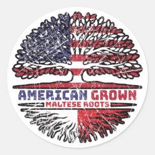 Adesivo Malta Malta US American USA United States Tree