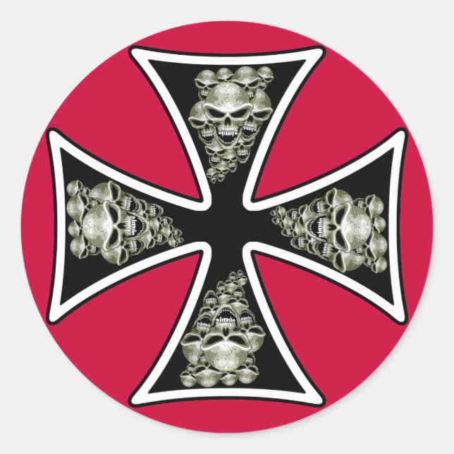 Adesivo Maltês Skulls Sticker (Frente)