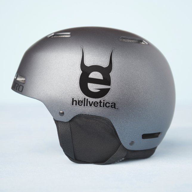 Adesivo Malvado "e" Preto (Lado do capacete)