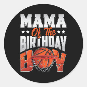 Adesivo Mama Bysketbyll Birthday Boy Family Byller B-day P