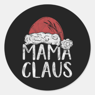 Adesivo Mama Claus Figurino Papais noeis de presente de Na