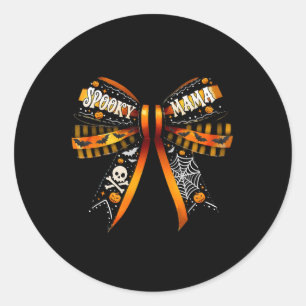 Adesivo Mama Coquette Arco Pumpkin Cute Halloween Mulheres