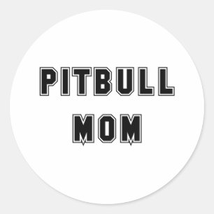 Adesivo Mamã de Pitbull do texto