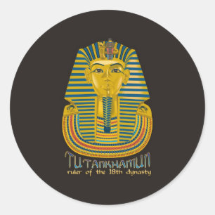 Adesivo Mamã de Tutankhamun, rei antigo Tut de Egipto