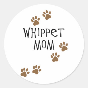 Adesivo Mamã de Whippet para mães do cão de Whippet