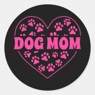 Adesivo Mama Dia de as mães Cardíaco Cachorro de Retriever