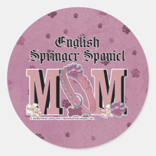 Adesivo MAMÃ do Spaniel de Springer inglês