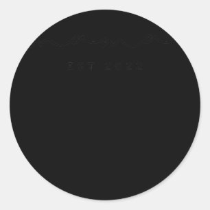 Adesivo Mama Est 2022 New Mom Announcement Simple Design 