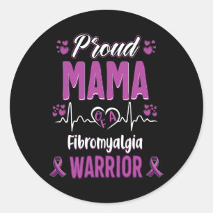 Adesivo Mama Fibromialgia Guerreira Sensibilização Fita