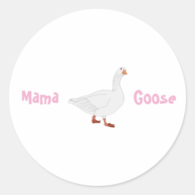 Adesivo Mama Goose Stickers - Presente de Dia de as mães (Frente)
