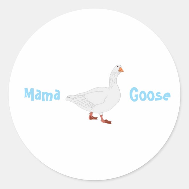 Adesivo Mama Goose Stickers - Presente de Dia de as mães (Frente)