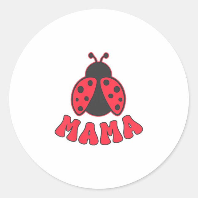 Adesivo Mama Ladybug First Birthday Girl Family Matching P (Frente)