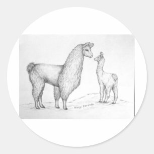 Adesivo Mama Lama e Cria