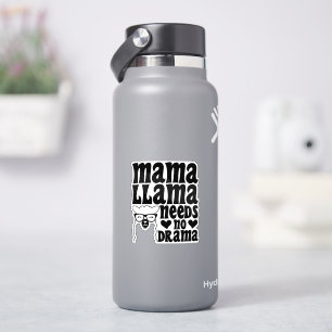 Adesivo Mama Llama Não Precisa de Drama Mãe Sarcástica Leg