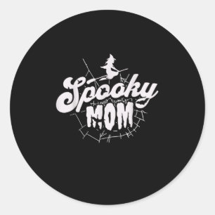 Adesivo Mama Louca de Bruxas de Halloween, maninha assusta