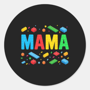 Adesivo Mama Master Builder Building Bricks Engraçado M