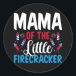 Adesivo Mama Of The Little Firecracker 4th of July<br><div class="desc">Mama Of The Little Firecracker 4th of July American Flag Gift. Perfect gift for your dad,  mom,  papa,  men,  women,  friend and family members on Thanksgiving Day,  Christmas Day,  Mothers Day,  Fathers Day,  4th of July,  1776 Independent day,  Veterans Day,  Halloween Day,  Patrick's Day</div>