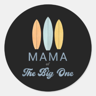 Adesivo Mama The Big One Surf 1st Birthday Family Matching
