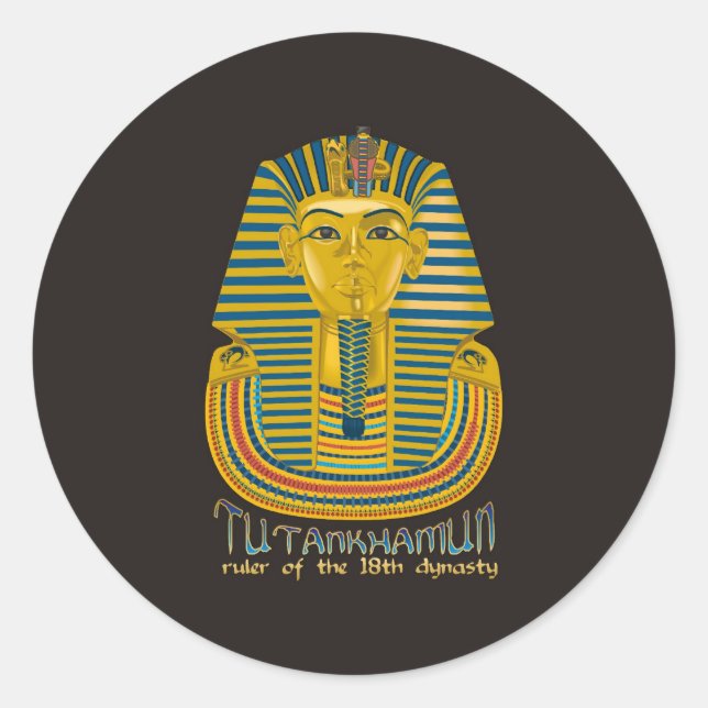 Adesivo Mamã Tutankhamun, o antigo Rei Tut do Egito (Frente)