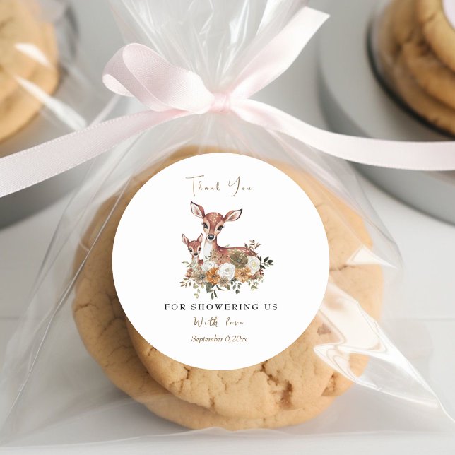 Adesivo mama veado e chá de fraldas de veado. (Criador carregado)