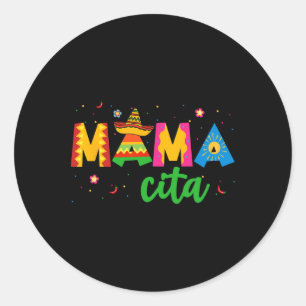 Adesivo Mamacita Cinco De Mayo Sombrero Mulheres Mãe Mot