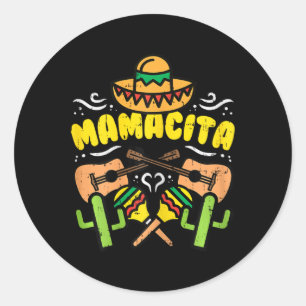 Adesivo Mamacita Sombrero Cinco De Mayo Festa Mexicano Hom