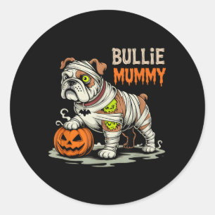 Adesivo Mamãe Bulldog de Halloween