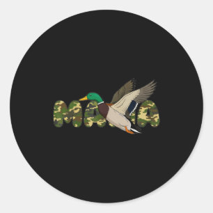 Adesivo Mamãe caçando mamãe pato-real camuflagem mãesM