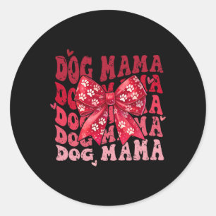 Adesivo Mamãe Cachorrinha Dia dos Namorados Laço Coquete M