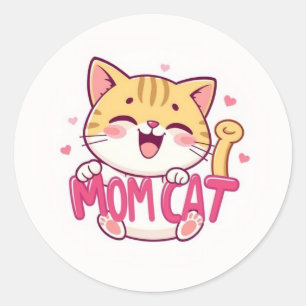 Adesivo Mamãe Cat Sticker