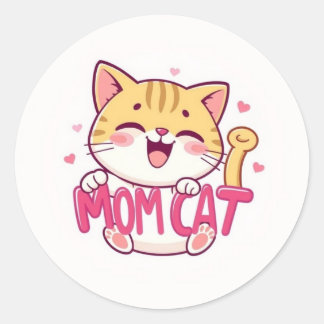Adesivo Mamãe Cat Sticker