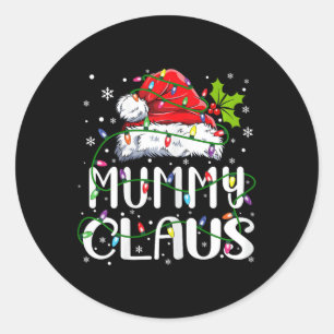 Adesivo Mamãe Claus Natal Santa Hat Matando Família Xm
