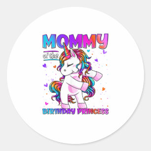 Adesivo Mamãe da Menina Princesa de Aniversário Flossing U