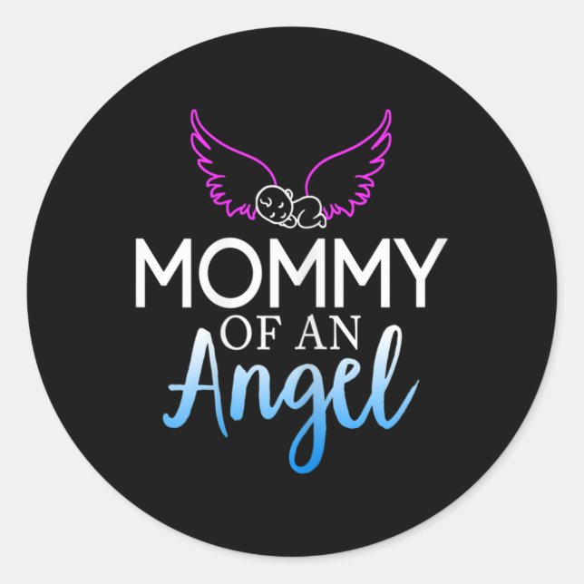 Adesivo Mamãe De Anjo Side Mês De Consciência (Frente)