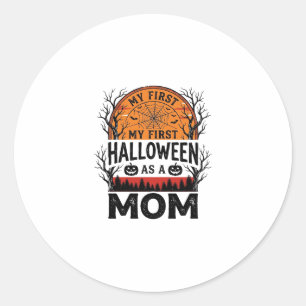 Adesivo Mamãe de Halloween Meu Primeiro Vintage Assustador