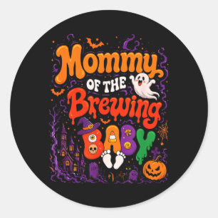 Adesivo Mamãe Do Bebê Em Preparação Para O Halloween De Br