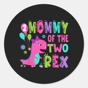Adesivo Mamãe do Dois Rex Aniversário de 2 anos Menino Din