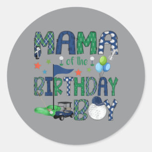 Adesivo Mamãe do Menino de Aniversário Furo Em Um Amante d