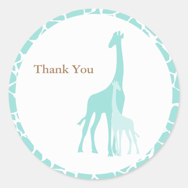 Adesivo Mamãe e Baby Giraffe Stickers (Frente)