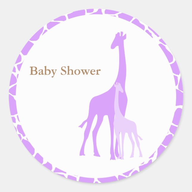 Adesivo Mamãe e Baby Giraffe Stickers (Frente)