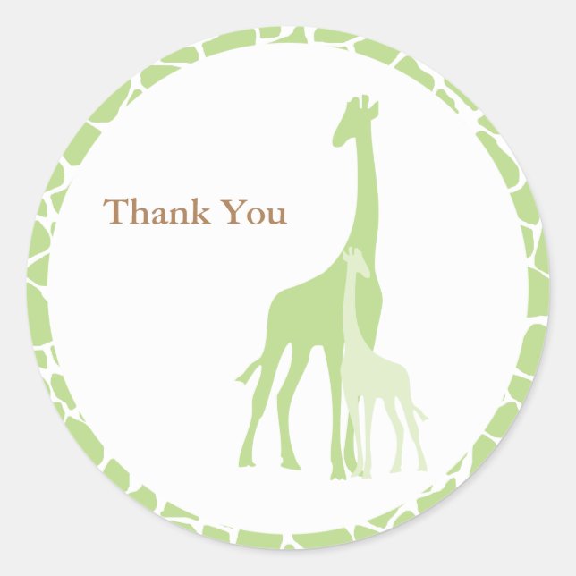 Adesivo Mamãe e Baby Giraffe Stickers (Frente)