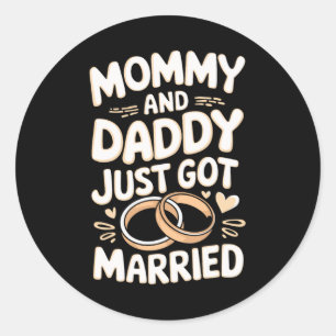 Adesivo Mamãe E Pai Acabaram De Se Casar