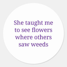 Adesivo Mamãe Ensina