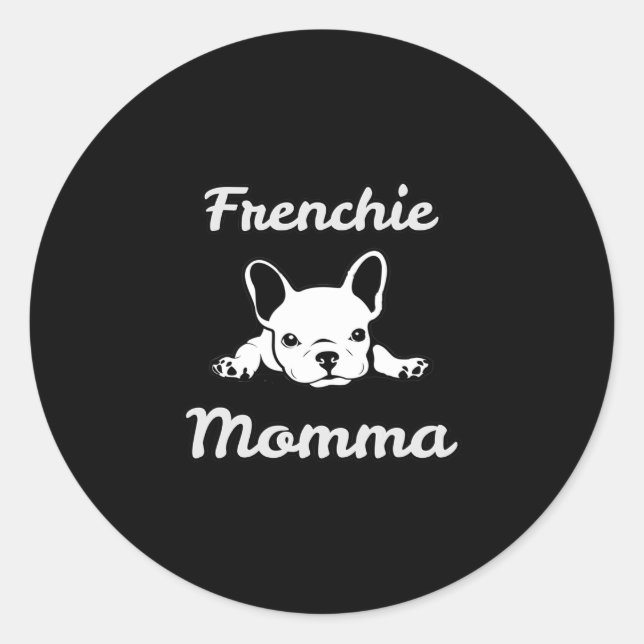 Adesivo Mamãe. Francês Buldogue Lover Mãe (Frente)