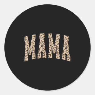Adesivo Mamãe Leopardo, Mamãe Coração Retro, Presente Para